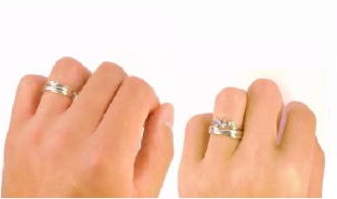 結婚指輪と重ね付け